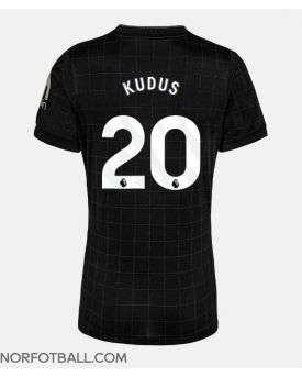 Billige Fotballdrakt Tottenham Hotspur Mohammed Kudus #20 Replika Bortedrakt Dame 2025-26 Kortermet